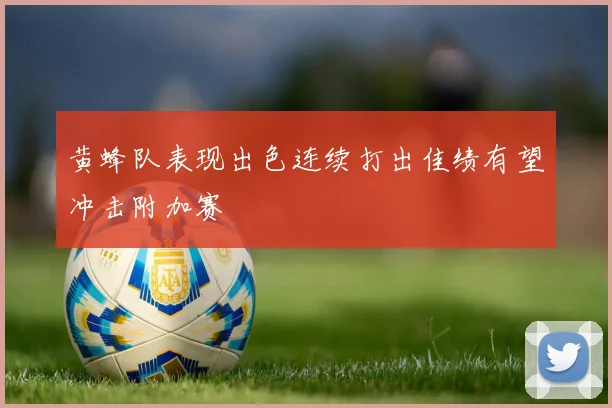 黄蜂队表现出色连续打出佳绩有望冲击附加赛